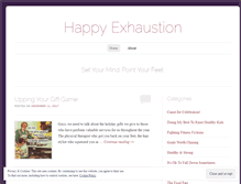 Tablet Screenshot of happyexhaustion.com